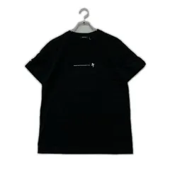 中古 メンズ ハチヤーズ 8YARDS 半袖シャツ L ブラック ストレッチ ロゴプリント シンプルのサムネイル
