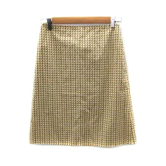 ジェイクルー J.CREW フレアスカート ひざ丈 総柄 マルチカラー 2 ベージュ 茶 ブラウン /SY12のサムネイル