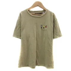ヴァンスエクスチェンジ VENCE EXCHANGE Tシャツ カットソー 半袖 ラウンドネック 刺繍 M ベージュ /YS13のサムネイル