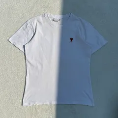 アミ 白 ハートロゴ 半袖Tシャツのサムネイル
