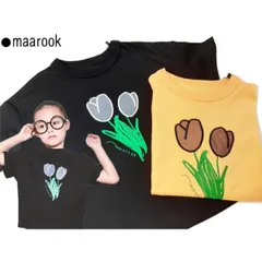 maarook Tシャツ チューリップパッチ刺繍  140 150 160のサムネイル