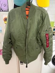 レア ALPHA MA-1 SAC エアークルーパッチ 肉厚 - メルカリ