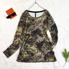 美品】OzzCroce オッズクローチェ 編み上げ 蜘蛛の巣 カットソー 黒