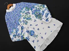 Lois CRAYON ロイスクレヨン ボリュームスリーブ ボタニカル柄 ブラウス シャツ sizeM/白ｘ青 ■◇ レディースのサムネイル