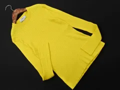 UMA ESTNATION ユマエストネーション リブ ニット セーター size40/黄 ■◇ レディースのサムネイル