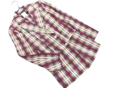 agnes b アニエスベー チェック テーラード ジャケット size36/グレー ■◇ レディースのサムネイル