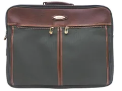 Samsonite サムソナイト 本革 レザー 切替 2WAY ショルダー ブリーフケース ビジネス バッグ 緑 ■■ メンズのサムネイル