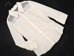 foxey フォクシー シアー 切替 シャツ size38/白 ■◇ レディースのサムネイル