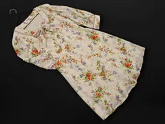 MINIMUM ミニマム 花柄 ボウタイ ワンピース size2/白 ■◇ レディースのサムネイル