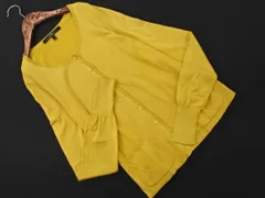 Max Mara マックスマーラ シルク混 カーディガン sizeS/黄 ■◇ レディースのサムネイル