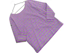 Le minor ルミノア ボーダー カットソー size1/グレーｘ紫 ■◇ レディース