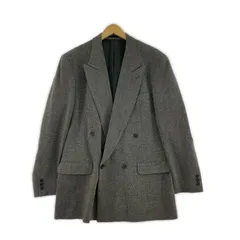 LANVIN ランバン ツイード ダブルボタン テーラードジャケット sizeS52-27/グレーのサムネイル
