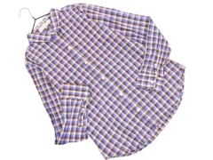 Gout Commun グーコミューン チェック シャツ size38/茶ｘ青 ■◇ レディースのサムネイル