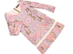 Jewel Changes ジュエルチェンジズ ユナイテッドアローズ 総柄 フリンジ ワンピース size36/カーキ ■◇ レディースのサムネイル