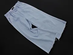 BANANA REPUBLIC バナナリパブリック カットオフ ワイド クロップド デニムパンツ size26/水色 ■◇ レディースのサムネイル