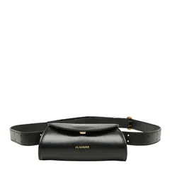 ジルサンダー カンノーロ マイクロ ショルダーバッグ ブラック レザー レディース JIL SANDER【228-74546】のサムネイル