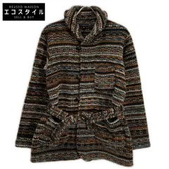Engineered Garments　エンジニアードガーメンツ　ブラウン系 エルボーパッチ ベルト付きロングカーディガンのサムネイル