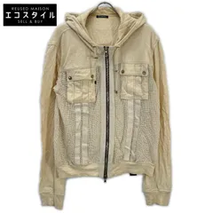 BALMAIN　バルマン　86HJ249D313 アイボリー メッシュパーカー　XLのサムネイル
