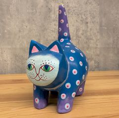 アレブリヘス 猫 木彫り 置物 オアハカ 一点物 - メルカリ