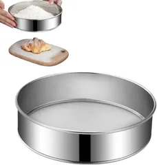Asdays 粉ふるい 裏ごし器 裏漉し器 ステンレス製 細かいメッシュ こし器 キッチン用品 (40メッシュ（粗め）,  直径20cm)のサムネイル