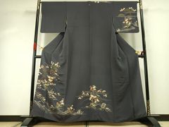 正絹 絽訪問着 松竹梅 風景文様 夏きもの 裄69cm - メルカリ