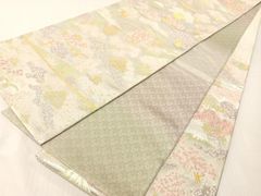 袋帯 正絹 振袖 桜尽くし 金糸 銀糸 芯なし仕立て F1585 - メルカリ