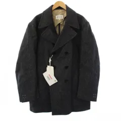 メゾンマルジェラ Maison Margiela 22AW ボンデッド シェットランド ジャケット ピーコート Pコート 52 グレー S50AM0570 /KHのサムネイル