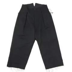 sulvam サルバム SQ-P50-100 Classic pants ウール ワイド クラシック スラックス パンツ ブラック系 M【中古】のサムネイル
