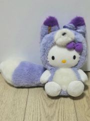 北海道限定 ハローキティ ラベンダー キツネ マスコット しっぽ - メルカリ