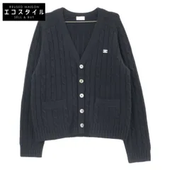 CELINE　セリーヌ　【国内正規】2AD5G362W トリオンフ刺繍 カシミヤ ニットカーディガン　Mのサムネイル