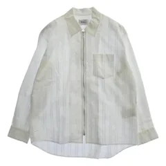 WEWILL ウィーウィル W-014-5002 LS ZIP SHIRT ジップアップ 長袖 シャツ ホワイト系 2【美品】【中古】のサムネイル