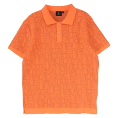 1piu1uguale3 ウノピュウノウグァーレトレ GRK073 POE492 S/S KNIT POLO JAQURED LOGO ジャカード ロゴ 半袖 ポロシャツ オレンジ系 V【中古】のサムネイル