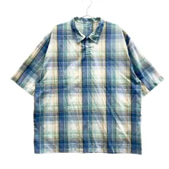 SOPHNET. ソフネット  半袖ポロシャツ チェック柄 ブルー系 L [240101563493] メンズのサムネイル