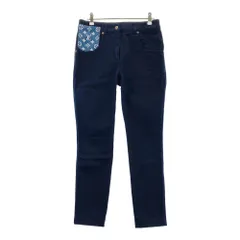 LOUIS VUITTON ルイ ヴィトン FMTR06 デニムパンツ モノグラム ネイビー系 36 [240101568058] レディースのサムネイル