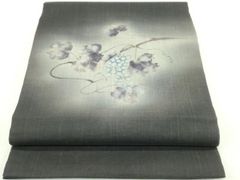 ☆夏物 涼しげな水色 手描き瓢箪柄の麻の名古屋帯 o-176 - メルカリ