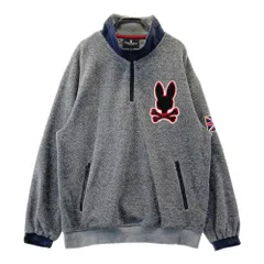 PSYCHO BUNNY サイコバニー  ハーフジップ フリースブルゾン  グレー系 XL [240101612249] メンズのサムネイル