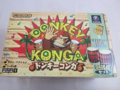 中古品 ゲーム ゲームキューブ ソフト ドンキーコンガ タルコンガセット 箱付きのサムネイル