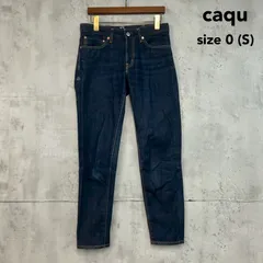 caqu サキュウ デニムパンツ ジーンズ サイズ0 インディゴブルー 日本製 国産 デニム パンツ ボトムス レディース カジュアル ベーシック シンプル 定番 オールシーズン おしゃれ ストレート ★ ■■のサムネイル