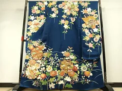 平和屋着物●創業460年・千總　振袖　友禅　駒刺繍　雪輪花文　金銀糸　金銀彩　正絹　逸品　AABI1816fyのサムネイル