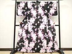極美品】撫松庵 セオα 洗える浴衣 紫陽花柄 高級浴衣 - メルカリ