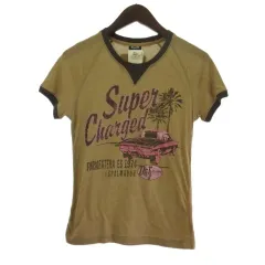 ディー&ジー ドルガバ ドルチェ&ガッバーナ D&G Tシャツ カットソー 半袖 プリント ブラウン 茶 Sのサムネイル