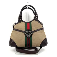 GUCCI シェリーライン GG金具 2WAY ショルダーバッグ ベージュのサムネイル