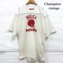 チャンピオン vintage ヴィンテージ 半袖 フットボール シャツ メッシュ ロゴ プリント USA製 メンズ L ISItems【USED】【古着】【中古】50160637のサムネイル
