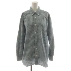 ノースフェイス パープルレーベル THE NORTH FACE PURPLE LABEL ボタンダウン ギンガム フィールド シャツ Button Down Gingham Field Shirt 長袖 チェック柄 S 緑 グリーン 白 ホワイトのサムネイル