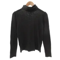アルマーニ ジーンズ ARMANI JEANS ニット セーター 長袖 ウール 42 チャコールグレー タートルネック /FF ■GY53のサムネイル
