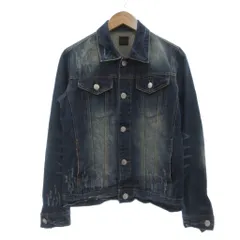 ジャックローズ Jackrose デニムジャケット Gジャン 3 インディゴブルー 長袖 ウォッシュ加工 ダメージ加工 /SX ■ECF003のサムネイル