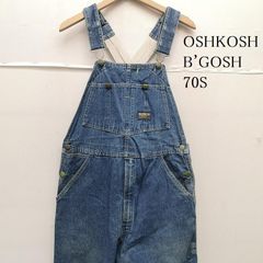 オシュコシュビゴッシュ 70s 80s USA製 ローバック デニム ワーク オーバーオール 804-1003 W32 L32 メンズ L ISItems【USED】【古着】【中古】50160645のサムネイル
