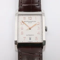 【高精度＆定価30万以上】N（新品）ボームアンドメルシェ ハンプトン オートマティック 65751（MOA10156） SS×革 AT シルバー文字盤 あまりごまなしのサムネイル