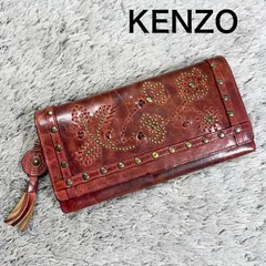 KENZO ケンゾー 長財布 スタッズ レザー チャーム付きのサムネイル