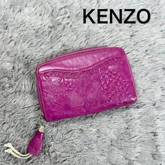 KENZO ケンゾー コインケース カードケース エンボス加工 花柄 ラウンドジップのサムネイル